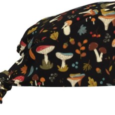 거북이 뼈 스크럽 캡 스웨트 밴드가 조절 작업 커버 타이 백, 1개, 8. Mushroom
