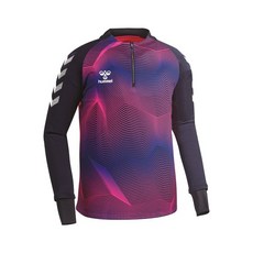 HUMMEL 반지퍼 저지 티셔츠 - 마젠타 (HM-3211)