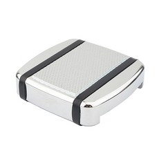 오토바이 페그 소형 브레이크 페달 패드 커버 CNC 다이아몬드 블랙 Harley Dyna Fat Bob FXDF FXDL Street XG500 XG750 Softail FXSTS, 04 D, 1개