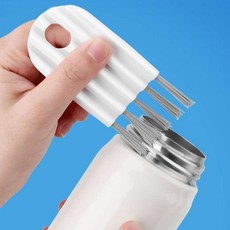 월드크린 텀블러 물병 뚜껑 틈새 세척 솔, 1개, 1개입