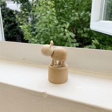 나무관절 목각 인형 인테리어 촬영 소품, 금거북이 높이 8 cm, 1개