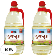 샘표 합성향 없는 양조식초, 1.8L, 10개