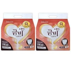 금비 남녀공용 팬티 기저귀, 중형, 10개입, 2개