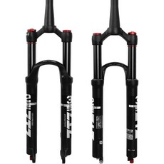ZTZ 2627529인치 MTB 에어 서스펜션 포크 1 18에서 15인치 테이퍼드 튜브 120mm 여행 거리 QR 9mm100mm 수동 잠금장치 초경량 프론트 XCAM 산악자전, 27.5", 검정