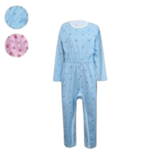 치매복 순면 병원환자복 노인 우주복 요양복 사계절 일반지퍼 or 발목잠금장치 기능성 환자우주복 턱받이 증정!!(파란들꽃), 파란들꽃(일반지퍼), 105(대), 1개