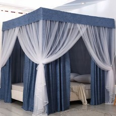 캐노피 침대암막커튼 모기장 사각, F. 이어