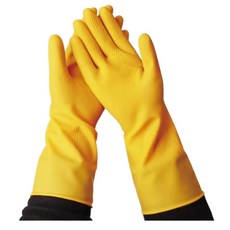 셀프세차 손보호 유연한 신축성 라텍스 고무장갑 세차워시미트 영업용택시 세차장갑, 옐로우, 2개
