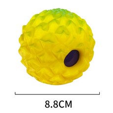 寵物互動磨牙發聲玩具球，耐咬解悶，適用於金毛、柯基等犬種, 1個, 8.8CM波蘿球發聲10-20斤狗用
