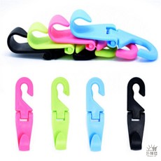 [온비랩] 자동차 가방걸이 차량헤드레스트걸이 차량시트걸이, 셉터 시트백훅(색상랜덤)