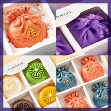 골든 수제 디자인 식물성 비누 선물 세트 집들이선물 답례품, 1세트