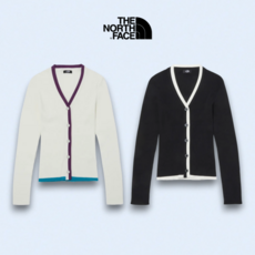 [매장정품] 노스페이스 여성 니트 브이넥 아웃도어 간절기 가디건