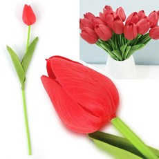 튤립 조화 빨강 생화같은 카페 웨딩 인테리어 꽃q_d22TTu