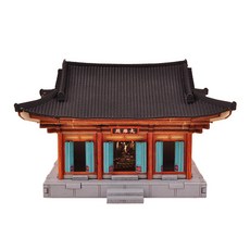 퍼즐피플 3D 영공방 건축물 입체퍼즐모형, 3D목재 대웅전 N시리즈, 1개, 1피스