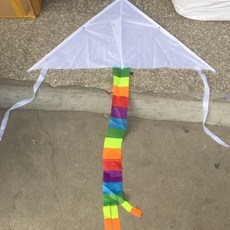 가오리연 무지개꼬리+얼레포함 초등DIY 연날리기키트 어린이연, 20개