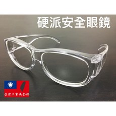 工業安全網 台灣製造 透明防護鏡 硬派運動 騎車 醫療 防疫 PC材質 護目鏡, 1個