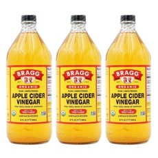 3병 브래그 애사비 에사비 애플사이다비네거 애플사이다식초 Apple Cider Vinegar 946ml