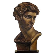 초등미술 수채물감 채색용 석고상그림 우드판/ 치료미술 마카색칠용 아동만들기수업, 3개, 1번 소형 줄리앙