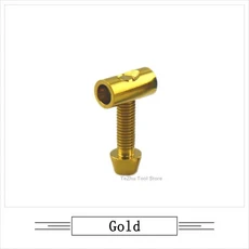 1Pcs 자전거 시트 포스트 고정 M6 x 20 25mm 티타늄 MTB 도로 안장 나사, 01 M6, 02 20mm, 02 Gold