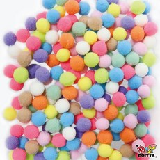 美勞材料 馬卡龍絨毛球 8mm 20mm 35mm 50mm整包售 繽紛絨毛球 粉嫩 柔和, 1個, 馬卡龍色- 12mm