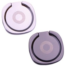 핸드폰 거치대 슬림 스마트링 DD-10055, 실버+블랙, 1개