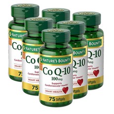 네이처스 바운티 코큐텐 100mg 코엔자임큐텐 소프트젤 Nature's Bounty CoQ10 Softgel, 6개, 75정