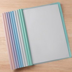 투명 쫄대 파일 파일첩 10개 부동산계약서 설명서 정리 화일 파일철 플라스틱 케이스 A4 용지 서류 san+25079DU