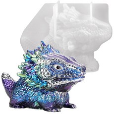 Resiners 공룡 레진 몰드 공예용 3D 동물 실리콘 DIY 홈 데스크 장식 및 선물 못생긴 귀여운 디자인 114621, Dinosaur