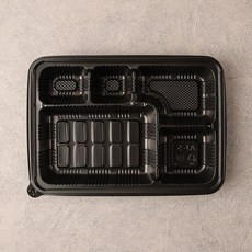 5칸 돈가스 도시락 일회용 포장 배달용기, 1개, 200세트