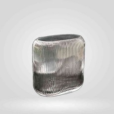 유리화분 화병 스트라이프 타원 중 14x7x17cm 14x7x17cm 스트라이프 화분, 본상품