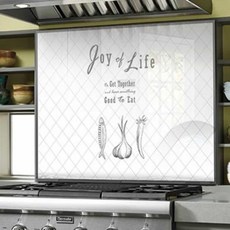 주방 인테리어 키친 아트보드 데코 가스렌지가드 주방글라스 방염시트