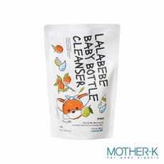 Mother K LALABEBE 草本極淨蔬果奶瓶清潔液 (補充包) 異膚寶寶推薦, 1個, 補充包400ml