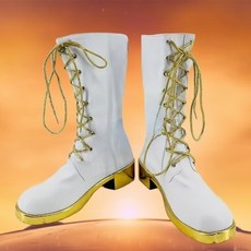 케이팝데몬헌터스 케데헌 어린이 헌트릭스 골든 코스튬 코스프레 의상 신발 부츠 슈즈