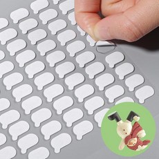 Molain 풀 탭이 있는 양면 접착 퍼티 800개 탈착식 접착 압정 0.7cm x 1.3cm(0.31 x 0.51x2.54cm) 공예 풍선 축제 파티 식 벽걸이 포스터 교실, Molain 풀 탭이 있는 양면 접착 퍼티 800개 탈