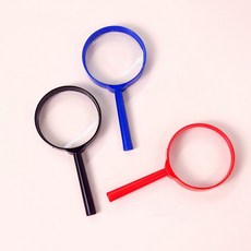 돋보기 휴대용 관찰도구 확대경, 1개, 블루