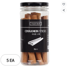 신선약초 시나몬 스틱 15p, 5개, 60g
