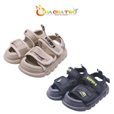 恰恰兔精選2025年夏日韓版寶寶軟底運動魔鬼氈休閒露趾包頭沙灘鞋，透氣舒適，安全防護