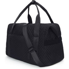 BAGSMART 라지 Gym 백 with Yoga Mat 버클 위켄더 Overnight 여성용 트래블 더플 for 에센셜 캐리 온 토트백 Hospital Labor + Deli, 블랙