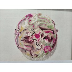 皮影 龍鳳呈祥 牛皮雕刻 傳統手工藝 非遺 26x26cm, 如圖所示, 1個
