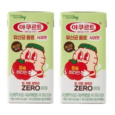 야쿠르트 사과맛 1971 제로 당 지방 칼로리 ZERO, 24개, 190ml
