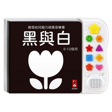 風車圖書 啟發幼兒腦力視覺音樂書 黑與白