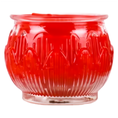 妙緣 5號蓮花酥油蠟燭 供佛燈, 1件, 300ml, 紅色