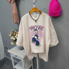 엉클 후리스 겨울 반팔티