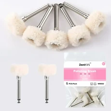 5Pcs 연마 브러시 펠트 휠 울 코튼 로터리 도구용 폴리셔 2.35mm, 03 5Pcs C
