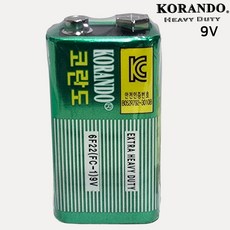 다스셀101번 다스셀 코란도 망간 건전지 9V 6F22 벌크타입 1개 / 디앤씨전지