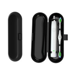 Alyson 輕巧便攜 食品級材質 時尚外觀 多功能收納, 1個, 電動牙刷通用旅行盒(黑)