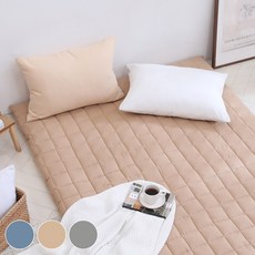 [올리비아데코]코트니 순면 누비요커버(S)＋견면요솜, 카라멜베이지_20_O26AZF01S