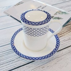 한국도자기 본차이나 블루문 뚜껑 머그컵, 뚜껑+머그set, 1세트 뚜껑+머그set, 1세트