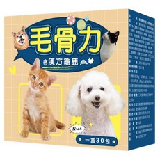 小華佗 毛骨力寵物營養複方, 1個, 骨骼/關節強化, 30