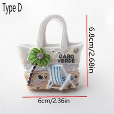 냉장고 자석 기념품 오션 세련되고 가정용 장식, Type D