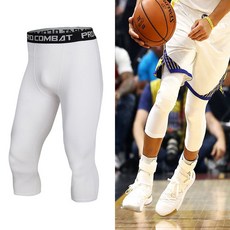 남자 농구 레깅스 7부 러닝 타이즈